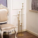 Set of 4 Floor Candle Holders,9 Arm Candle Holder for Fireplace Decoration