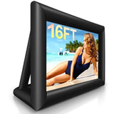 16ft Inflatable Movie Screen Outdoor Projector Screen with Air Blower