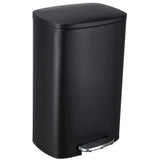 Homfa 13 Gallon (50L) Rectangular Trash Can Stainless Steel Kitchen Garbage Can