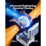 Windowless Portable Air Conditioner for bedroom use, evaporative cooler