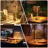 2PCS Rechargeable Wireless Table Lamp for Bedroom Rechargeable Desk Lamp