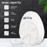 120W Portable Washing Machine Mini Washer Travel Clothes Underwear Washer