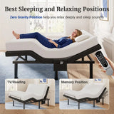 Tami T600 Adjustable Bed Frame Split King Size with Remote amp Massage