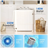 Portable Washing Machine 16lbs Compact Portable Washer 9.6lbs and Dryer(6.4lbs)