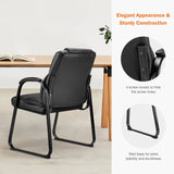 JHK Ergonomic Padded Backrest Living Room Gaming Chair Waterproof PU Leather Waiting Room Seat Thickened