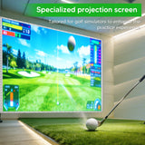 9.8x13ft Launch Monitor Projector Screen with Grommets for Home/Indoor