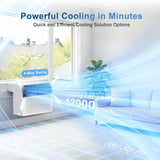 12000 BTU U Shaped Window Air Conditioner Cools up to 550 Sq. Ft, Quiet