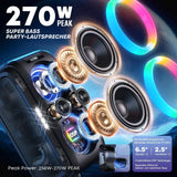 W-KING 250W MAX Party Wireless Bluetooth Speaker with USB Playback
