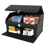 Double-Layer Car Trunk Organizer with Magnetic Lock Storage Organizers Collapsible Car Storage Bin