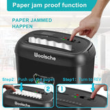 Cross Cut Paper Shredder 14 Sheet P-4 High Security, 6.6Gal Large Basket, Jamproof 3 Mode Heavy Duty Shredder for Home Office