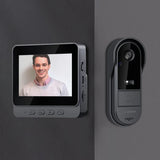 2.4G WiFi HD Doorbell Camera 4.3 Inch IPS Screen Smart Door Bell Waterproof Video Intercom Door Camera for Home Office Apartment