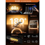 AX3000 WiFi 6 Router, Dual-Band Gigabit Wireless Internet Router, Mesh and AP Mode, Built-in VPN, NFC Tap