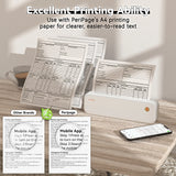 Peripage P40 A4 Portable Thermal Printer Wireless Mobile Photo Printer Support 2''/3''/4''/216mm/210mm A4&A5 Paper Width Inkless