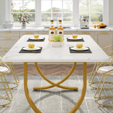 Tribesigns 63-Inch Rectangular Dining Table for 4 to 6, Modern Kitchen Table