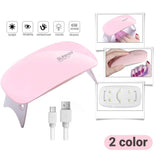 Nail Dryer Machine Portable 6 LED UV Manicure Lamp Home MD DC PRINT
