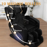 Massage chair recliner with 10 massage heads and full-body air pressure