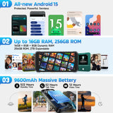 Ulefone RugKing 4G Rugged Phone Android 15 Up to 16GB+256GB Waterproof