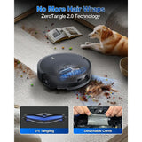 Powerful Robot Vacuum and Mop w/ 18,500Pa Suction, Auto-Lit, Edge Cleaning