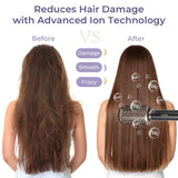 6-in-1 Multifunctional Hot Air Comb, Interchangeable Brush Head, Negative Ion Hair Dryer Brush and Styler, 110,000 Inorganic Electric Brush with High Speed, Frizzless Hot Air Quick Drying, Professional