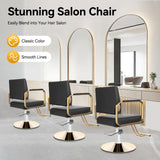 360-Degree Rotating Chair In The Hair Salon 440.92lbs Load 31.9-35.4in Height Barber Shops Spas