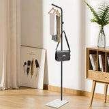 170cm 35kg Capacity Clothes Hanger with Sturdy Base for Hallways Living Rooms