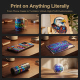 A3 A4 UV Flatbed Printer Epson L805 Rotary Printer for Bottles Phone Case