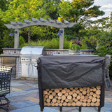 Artibear Firewood Rack Stand 4.1ft Heavy Duty Logs Holder for Outdoor Indoor Fireplace