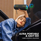 W-KING D320 40W Portable Speaker, IP67 Waterproof, APP Control, High-Quality Audio, TF/AUX, Dynamic Lights