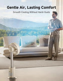 Smart Bladeless Tower Fan for Bedroom with 270° Spatial Airflow for Room