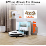 Self Emptying Robot Vacuum and Mop Combo w/ WiFi Alexa App Control