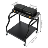 Portable Foot Baths Trolley Footbath Cart Nail Stool with Wheels For Foot Manicure Massage Rest