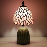 Tiffany Lamp Stained Glass Mushroom Table Lamps 6X6X12.5 Inch Style Small Night Light
