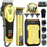 3-in-1 Cordless Hair Clippers and Trimmers Set for Men with Adjustable Lever Long-Lasting Battery Stainless