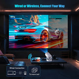 Android 14 8000 Lumens WiFi 6 BT5.4 Outdoor Video Home Theater Projector