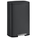 SONGMICS 13 Gallon (50 L) Trash Can, Stainless Steel Kitchen Garbage Can, Recycling or Waste Bin, Soft Close,
