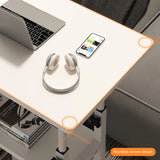 Height Adjustable Computer Desk with Rolling Wheels Adjustable Bedside Laptop Desk Height Adjustable