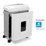 Office paper/CD/credit card shredder with anti-jam feature, metal housing