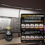 Adjustable LED Desk Lamp with Clamp, 4-Head Eye-Caring CRI95+Desk Light