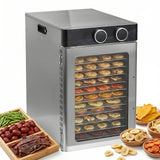 Electric Food Dehydrator 194ºF Temperature Control Dehydrator Machine 1200W