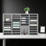 36 Compartment Literature Organizer, Rounded Corners Storage Cabinet,for Files