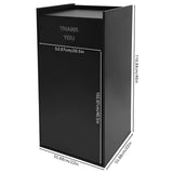Restaurant Trash Can Cabinet with Tray Holder Commercial Trash Can 40 Gallon
