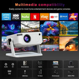 HD Video Smart Projector Outdoor w/ HDMI USB Wireless Connection for Home