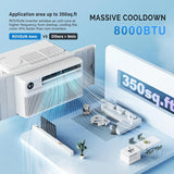 8000 BTU Inverter Window Air Conditioner with WiFI, Remote & App Control