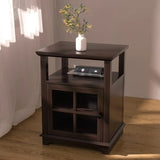 End Table with Wireless Fast Charging Station Set of 2 for Living Room