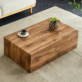 Rectangle Faux Marble Coffee Table MDF Living Room Tea Center TV Table