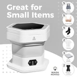 Portable 12L Folding Washing Machine for Baby Clothes Underwear Delicates - Foldable Quiet Space-Saving