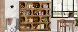 Tribesigns 71" Tall Bookcase, 4-Tier S-Shaped Bookshelf, Wood Decorative Storage Shelving