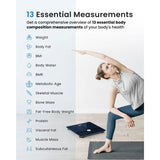 Smart WiFi Body Scale with Bluetooth Connectivity for Bathroom Use: Advanced 13Parameter Body Composition