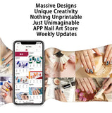 Portable 3D Nail Art Printer Smart APP Control DIY Nail Painting Machine Multifunctional Manicure