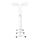 Clothing Display Rack with Wheels 6 Arms, Adjustable Height Clothes Rack 331lbs, 6 Casters